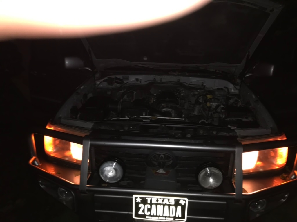 Headlights on after night reassembly